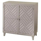 Mobiletto a 2 ante con motivo Chevron