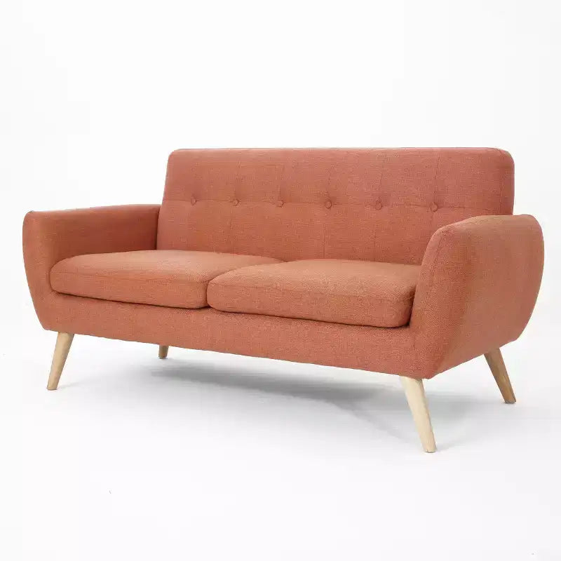 Divano a 2 posti Sheena Mid-Century Modern 67.25, imbottito e trapuntato