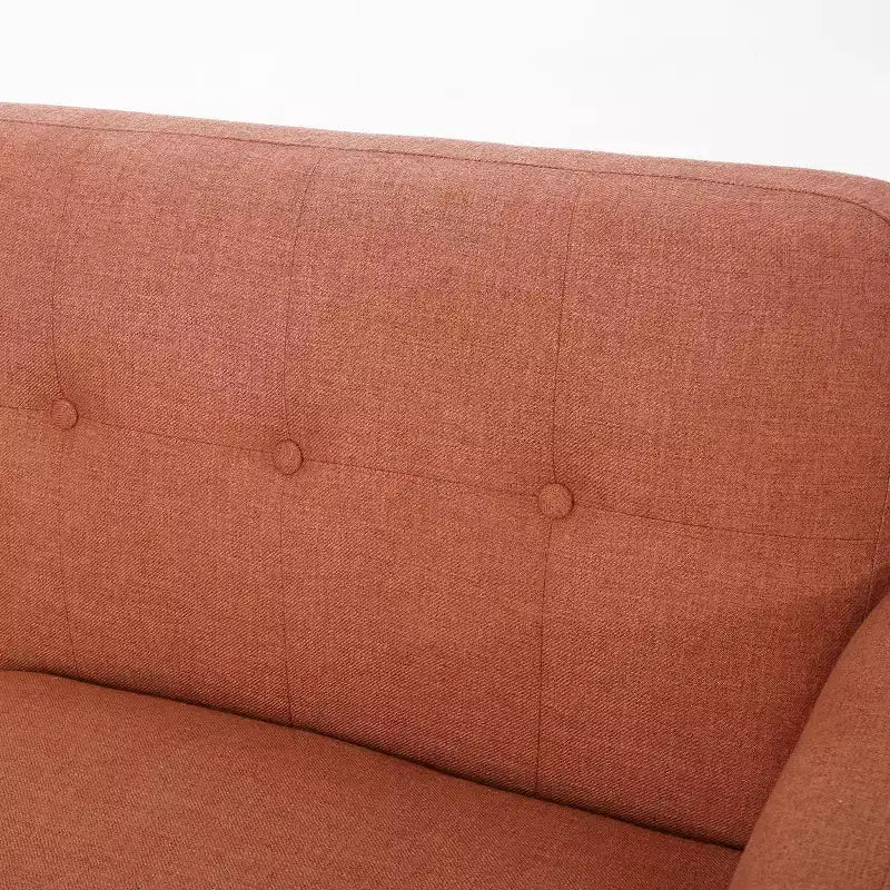 Divano a 2 posti Sheena Mid-Century Modern 67.25, imbottito e trapuntato