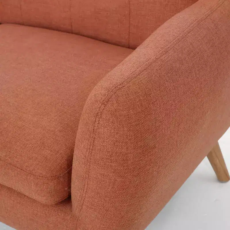 Divano a 2 posti Sheena Mid-Century Modern 67.25, imbottito e trapuntato