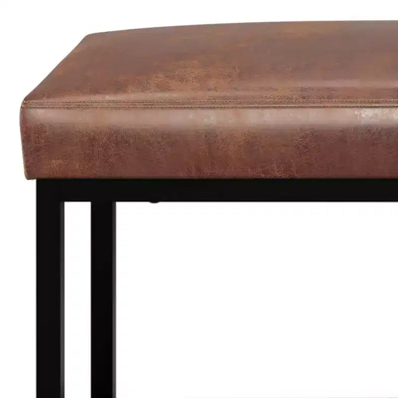 Panca Pouf Rettangolare Contemporanea Kerwood, 44 pollici di Larghezza